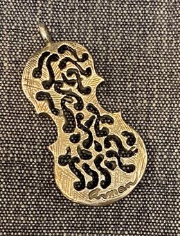 Rarität Silber 925 Anhänger "Geige"(colères) des Künstlers ARMAN - Köln