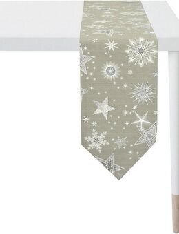 APELT Tischband 9602 CHRISTMAS ELEGANCE, Weihnachtsdeko, Weihnachten (1-tlg), Lurex-Jacquardgewebe