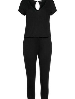 LASCANA 7/8-Overall mit V-Ausschnitt, kurzärmliger Jumpsuit, Basic