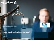 Leiter Rechtsabteilung (m/w/d) - Kehl