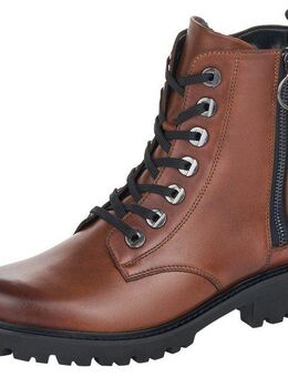 Remonte Schnürstiefelette, Blockabsatz, Stiefelette, Schnürboots, Flats im Used Look