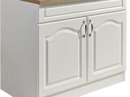 wiho Küchen Spülenschrank Linz 100 cm breit, in Landhaus-Optik