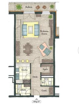 2 Zi. Wohnung mit einer ca. 55 m² großen Galerie und viel Gestaltungsmöglichkeit mit freien Blick zum Brecherspitz! - Schliersee