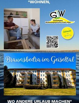 2-Raumwohnung im Erdgeschoss mit bodengleicher Dusche - Braunsbedra