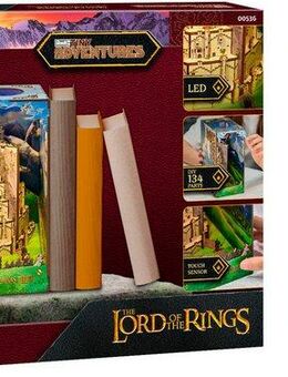 Revell® 3D-Puzzle Book Nook, Tiny Adventures Herr der Ringe Minas Tirith, 134 Puzzleteile, Buchstütze, mit LED-Beleuchtung