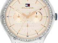 Tommy Hilfiger Multifunktionsuhr CLASSIC 1782654, Quarzuhr, Armbanduhr, Damenuhr, Datum, Edelstahlarmband