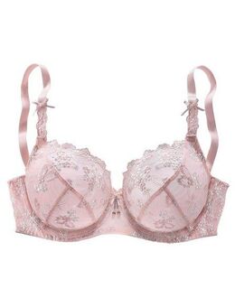 LASCANA Bügel-BH mit transparenter Stickerei-Spitze, Dessous