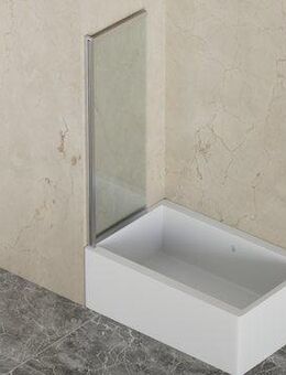 welltime Badewannenaufsatz Slider, Einscheibensicherheitsglas, (2 tlg), Badewannenaufsatz mit Schiebetür