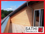 Moderne und großzügig geschnittene 3-Zi-Dachgeschosswohnung mit Dachterrasse und Kaminofen. Sonnenuntergänge inklusive! - Rüdersdorf (Berlin)