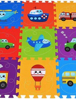 Knorrtoys® Puzzle Fahrzeuge, 9 Puzzleteile, Puzzlematte, Bodenpuzzle