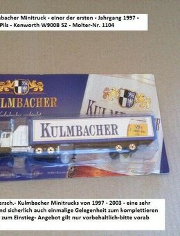 Kulmbacher-Minitruck- Sortiment- 8 St.- 1997-2004-Original verpackt- Top - - Mahlberg