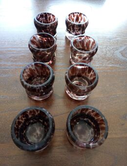 8 Gläser für Teelichter / kleine Kerzen - Essen