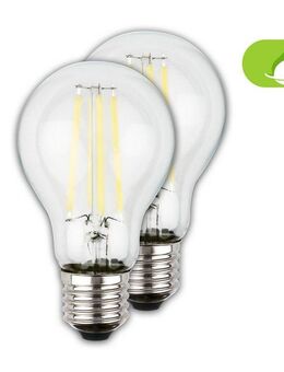 Briloner Leuchten LED-Leuchtmittel Ultraeffizientes A60 Leuchtmittel EEK A, 2er Set, E27, E27, Warmweiß, 5W, 1055 Lumen, 3000K
