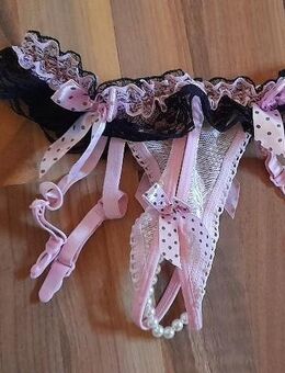 Sexy String Tanga Ouvert Gr 34 36 rosa schwarz - Hagen (Stadt der FernUniversität) Haspe
