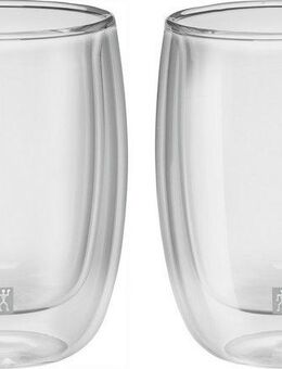 Zwilling Gläser-Set Kaffee Glas Sorrento, 2er Set, Borosilikatglas, doppelwandig, Fassungsvermögen je Glas 200 ml