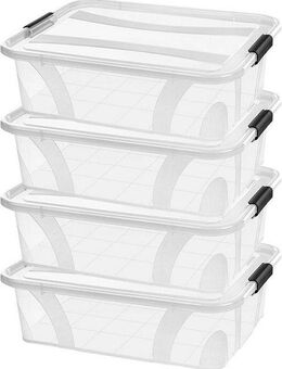 Siena Home Aufbewahrungsbox Anzio (Set, 4 St), Kunststoff, 100% recyclebar