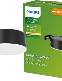 Philips Outdoor Solar Vynce Wandleu Tageslichtsensor rund sw - Bad Gandersheim