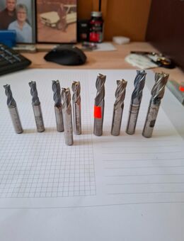 Schaftfräser 8-16 mm teils HSS-TICN Neu 10 Stück - Plüderhausen
