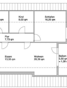 Renovierte 3-Zimmer DG-Wohnung mit EBK in NES - Bad Neustadt (Saale)