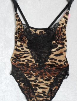 Body SEXY Leopardenmuster mit schwarzer Spitze, Neu Gr. 36 - Rödermark