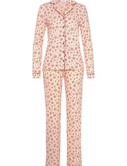 LASCANA Schlafanzug mit winterlichem Alloverprint