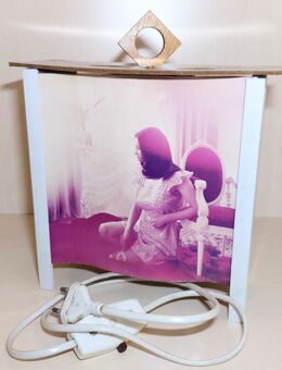 Nachttisch-Lampe, Aktlampe, DDR, Laubenfund - Dresden