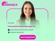 International Sales Manager*in - Ransbach-Baumbach