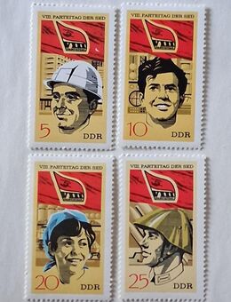 DDR 1971 XIII Parteitag der SED Satz komplett postfrisch - Görlitz