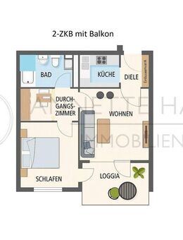 Helle 2-Zimmer Wohnung im 1. OG in Bad Kreuznach mit Balkon! - Bad Kreuznach