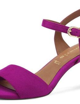 Tamaris Sandalette, Trichterabsatz, Abendschuh mit verstellbarem Fesselriemchen