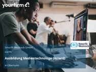 Ausbildung Medientechnologe (m/w/d) - Obersulm