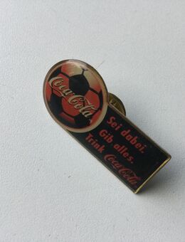 Coca-Cola Sammler Pin Fußball Sei dabei gib alles - Fulda