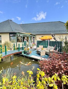 HORN IMMOBILIEN ++ Ueckermünde, Winkelbungalow mit separater Einliegerwohnung behindertengerecht - Ueckermünde
