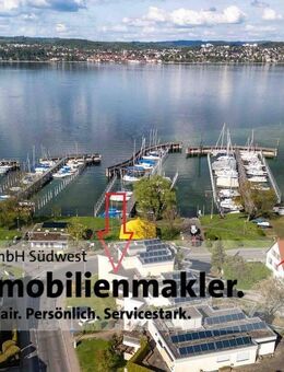 KN-Wallhausen: Tolles 1,5-Zimmer-Appartement mit Seesicht, Balkon und Aufzug - direkt am Hafen - Konstanz