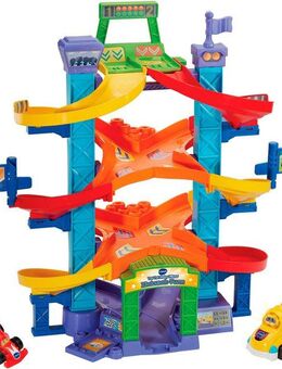 Vtech® Spiel-Gebäude Tut Tut Baby Flitzer - Zickzack-Turm, inkll. Tut Tut Baby Flitzer Rennauto