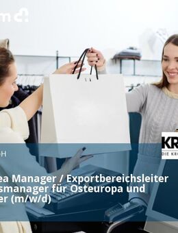 Export Area Manager / Exportbereichsleiter / Vertriebsmanager für Osteuropa und GUS-Länder (m/w/d) - Kehl