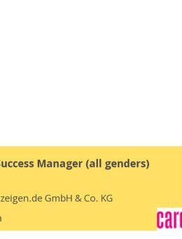 Customer Success Manager (all genders) - München