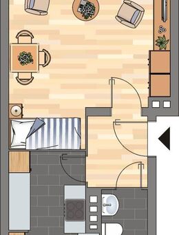 Demnächst frei! 1-Zimmer-Wohnung in Kiel Gaarden-Ost - Kiel