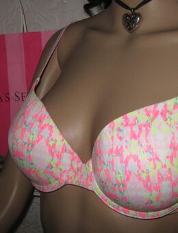 NEU mit ETIKETT * Glencheck- Style* Push-Up * BH * Bra "Victoria's Secret" PINK * Gr. 75B / 36- 38 S * US Gr. 34B * neon * Pastell * - Riedlingen