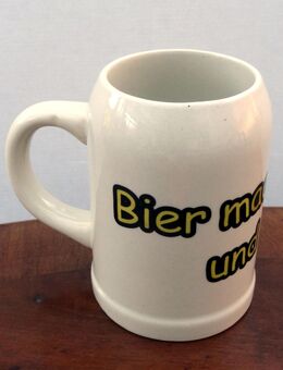 Bierkrug mit Aufschrift „Bier macht schön und sexy“ - Nottuln