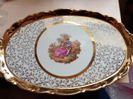 Große Servierplatte, HK, 22 Karat Goldüberzug - Sennfeld