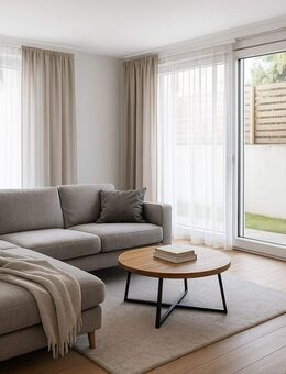 Traumhafte 3-Zimmer-Neubauwohnung mit Garten, Terrasse und separatem Hobbyraum - Pleidelsheim