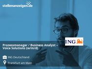 Prozessmanager / Business Analyst – Voice Solutions (w/m/d) - Frankfurt (Main)