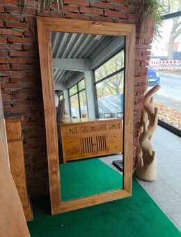 Spiegel Wandspiegel Standspiegel 160x80m antik vintage retro Altholz Holzrahmen Holz Teak Teakholz - Duisburg