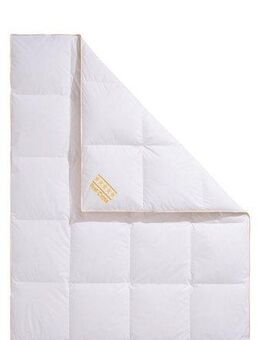 OBB Daunenbettdecke Emilias, Bettdecken für Sommer und Winter, Ganzjahresdecke, Füllung: 90% Daunen, 10%Federn, Bezug: 100% Baumwolle, Bettdecke 135x200 cm, 155x220 cm, weitere Größen, Made in Germany