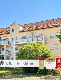 Mieterhöhungspotenzial | zuverlässig vermietete 3-Zimmer-Wohnung | Süd-Ost-Balkon | 2 Stellplätze - Markranstädt