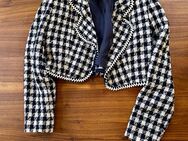 Max Mara Pianoforte Jacke Kurz Wolljacke Houndstooth Navy Ecru D 36 S - Kirchdorf (Regierungsbezirk Oberbayern)