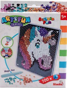 SIMBA Kreativset Art&Fun, Sequin Einhorn