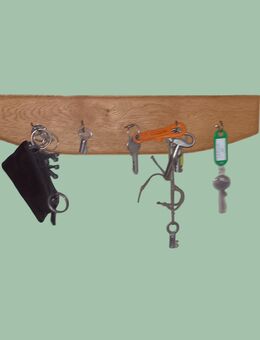 Schlüsselbrett aus massiv Eiche natur - Freiburg (Breisgau)