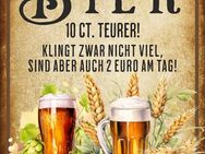 Witziges Blechschild Bier teurer Bar Gaststätte Lustig - München